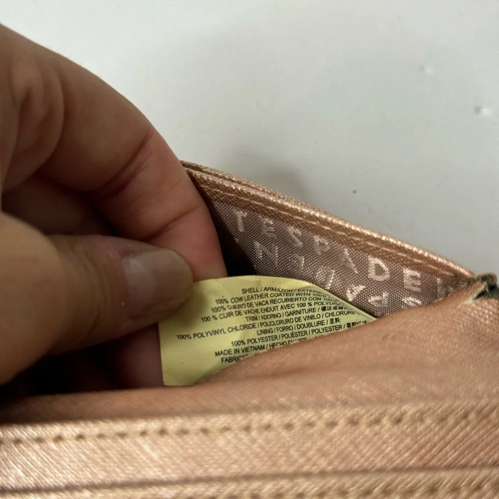 Kate Spade New York Large Slim Bifold Wallet Blush Pink
